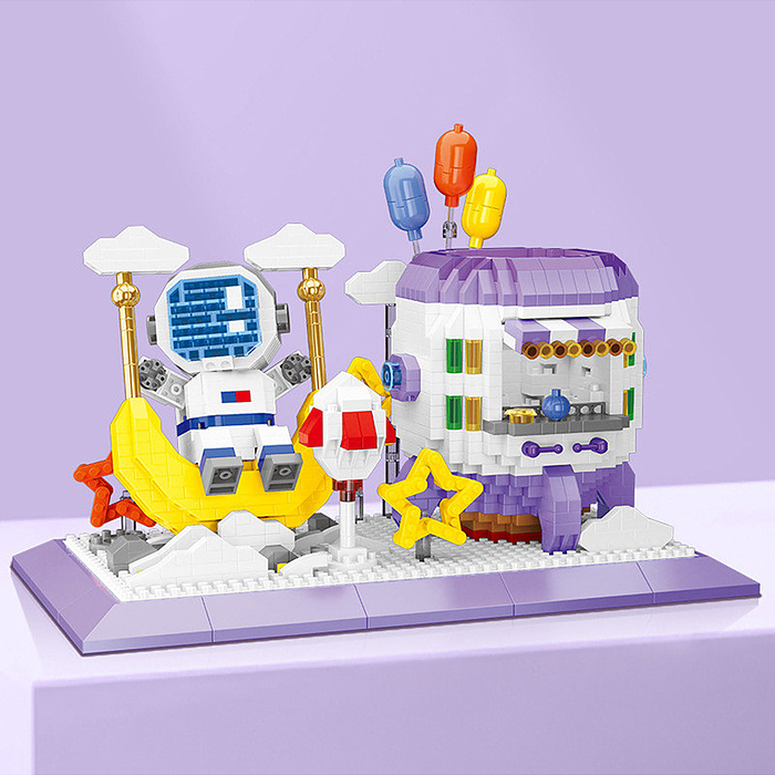 Конструктор P1159 "Космический" 1411 дет., в коробке