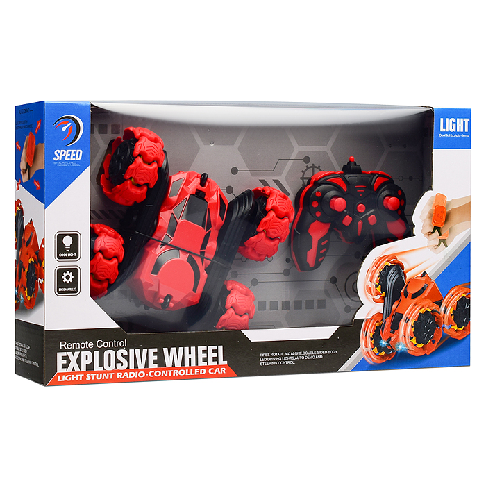 Фото к товару Машина JT678 "Explosive wheel" р/у, 27 MHz, в коробке Машина JT678 "Explosive wheel" р/у, 27 MHz, в коробке