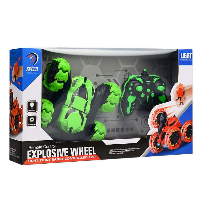 Фото к товару Машина JT678 "Explosive wheel" р/у, 27 MHz, в коробке Машина JT678 "Explosive wheel" р/у, 27 MHz, в коробке