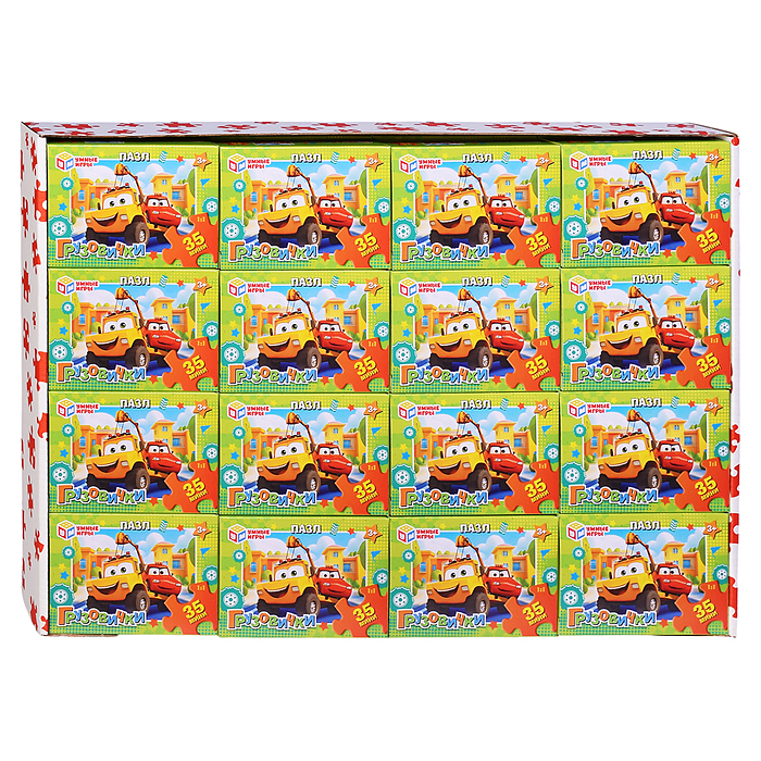 Пазлы 35 "Грузовички"
