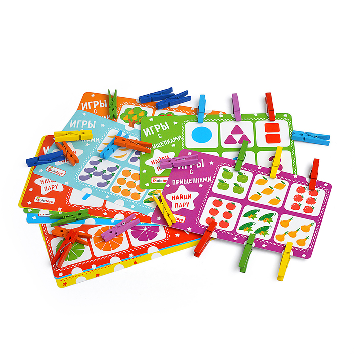 Игры с прищепками "Учим цифры" 