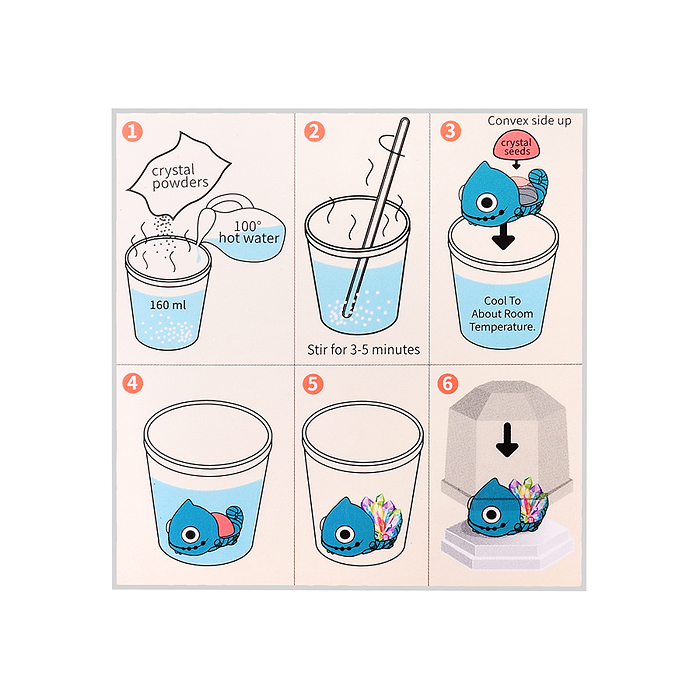 Набор творческая мастерская 4053A "Вырасти кристалл. Дино" в коробке