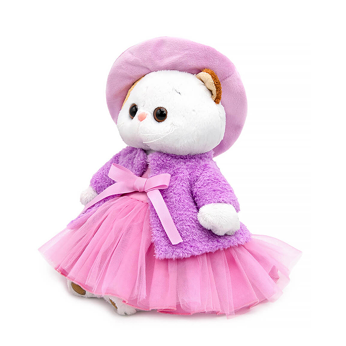 Кошка Ли-Ли в лилово-розовом комплекте