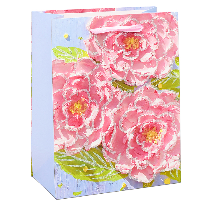 Фото к товару Пакет подарочный 00-6308 "Цветочное настроение" 23х18х10 см Пакет подарочный 00-6308 "Цветочное настроение" 23х18х10 см