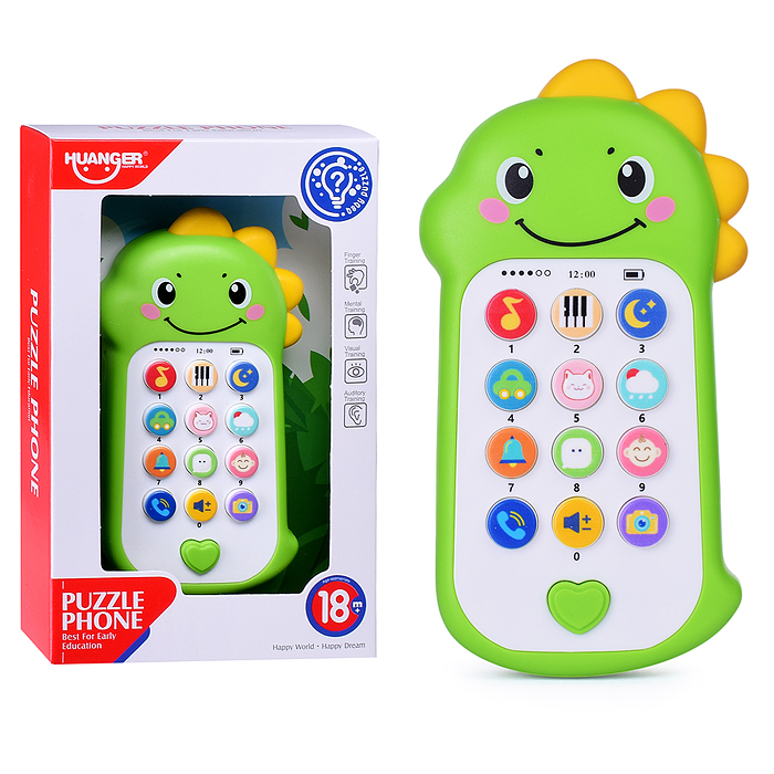 Телефон HE0558 "Динозаврик" в коробке Телефон HE0558 "Динозаврик" в коробке
