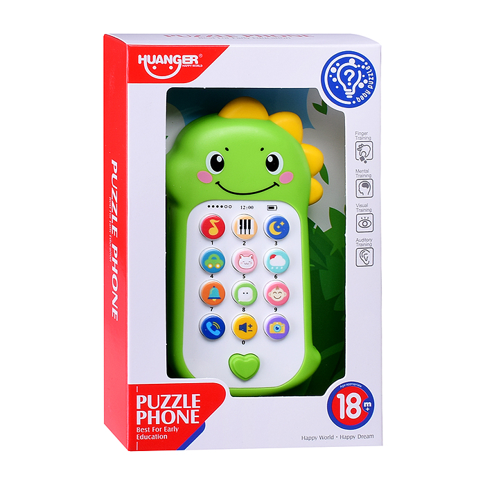 Фото к товару Телефон HE0558 "Динозаврик" в коробке Телефон HE0558 "Динозаврик" в коробке