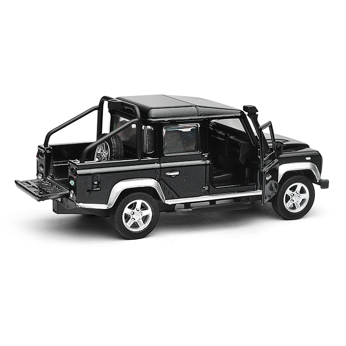 Фото к товару Машина металл Land Rover Defender Pickup 12 см, (двери, багаж, черный) в коробке Машина металл Land Rover Defender Pickup 12 см, (двери, багаж, черный) в коробке