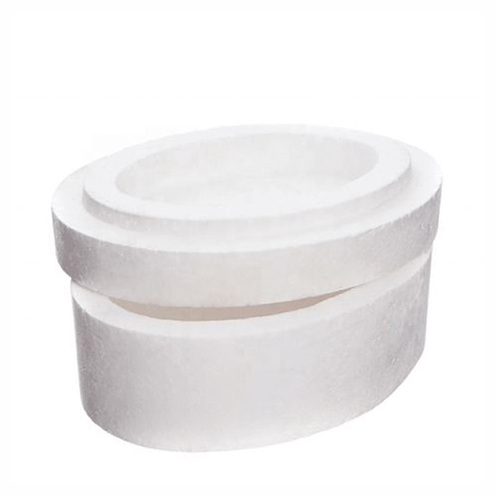 Заготовка для декорирования "Шкатулка овальная" из пенополистирола, 150x114x73 мм, 1 шт