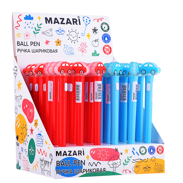 Фото к товару Ручка шариковая с подсветкой Машинки, Синяя, пулевидный пиш.узел 0.7мм, корпус пластиковый, сменный Ручка шариковая с подсветкой Машинки, Синяя, пулевидный пиш.узел 0.7мм, корпус пластиковый, сменный