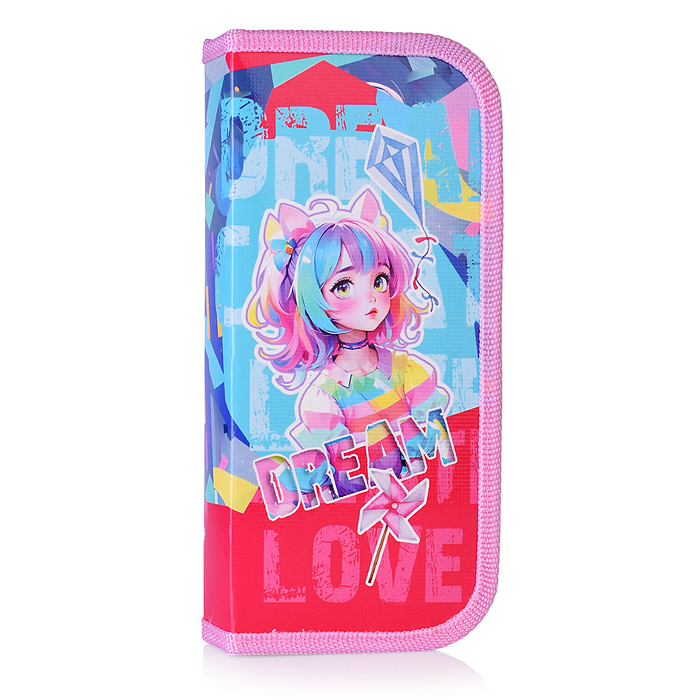 Пенал односекционный средний "Анимемания" 2025 