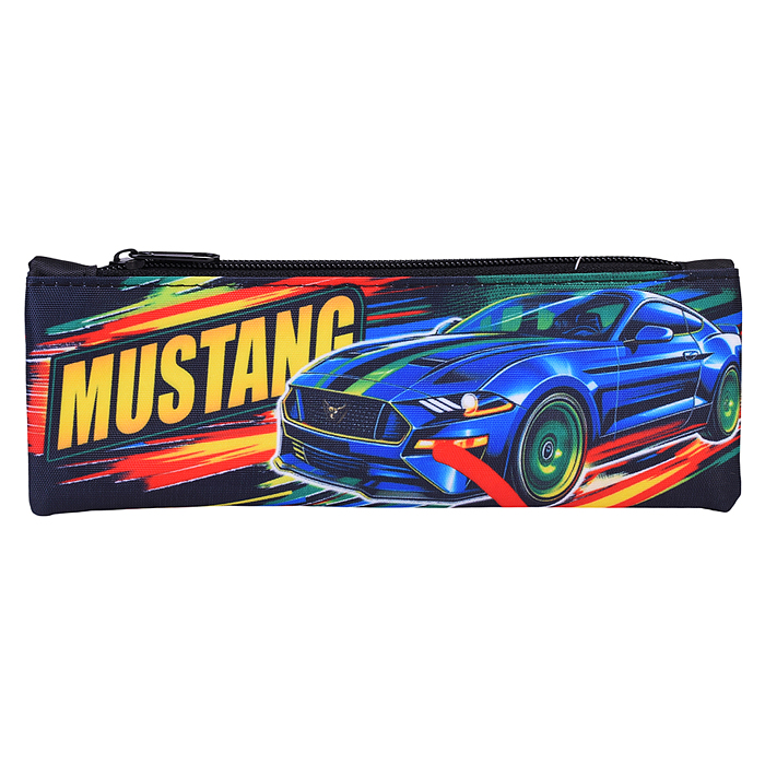 Пенал-косметичка на молнии малый, печать на ткани "Мустанг" 2025 
