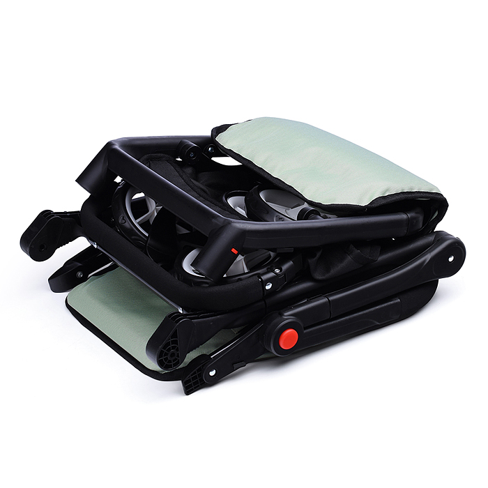 Коляска для кукол 9699 прогулочная, складная, с корзиной, цвет хакки, в пакете