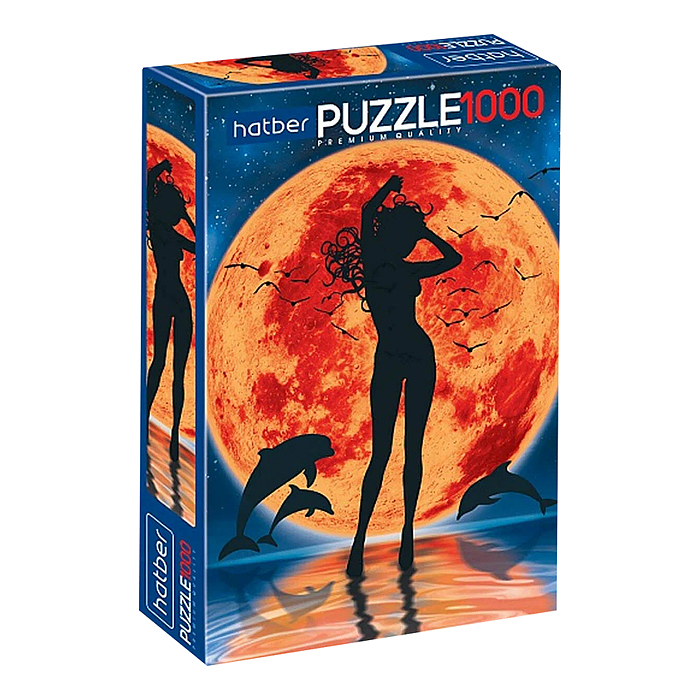 Пазлы 1000 "Полнолуние. Силуэт" Premium Пазлы 1000 "Полнолуние. Силуэт" Premium