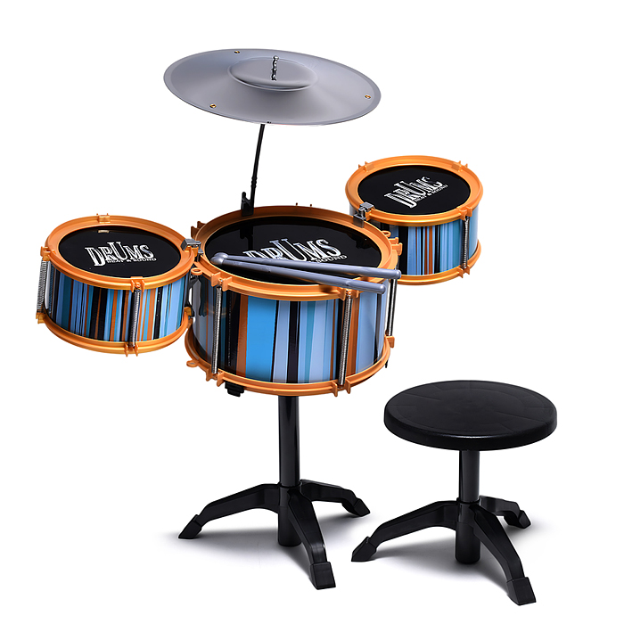 Фото к товару Барабанная установка UT0198 "Jazz band" в коробке Барабанная установка UT0198 "Jazz band" в коробке