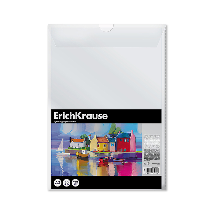 Бумага для рисования в пластиковой папке Art Spirit, А3, 30 листов