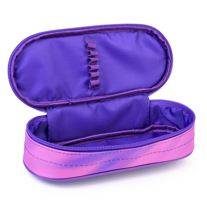 Пенал корпусный овальный "Черный кот" размер 210*85*50 мм. 