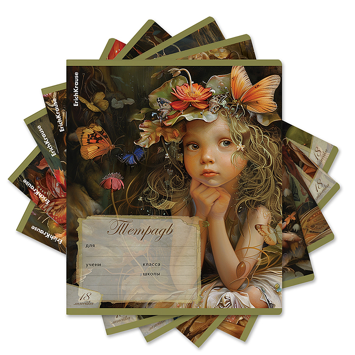 Тетрадь 18л. линейка "Forest Fairy" Тетрадь 18л. линейка "Forest Fairy"