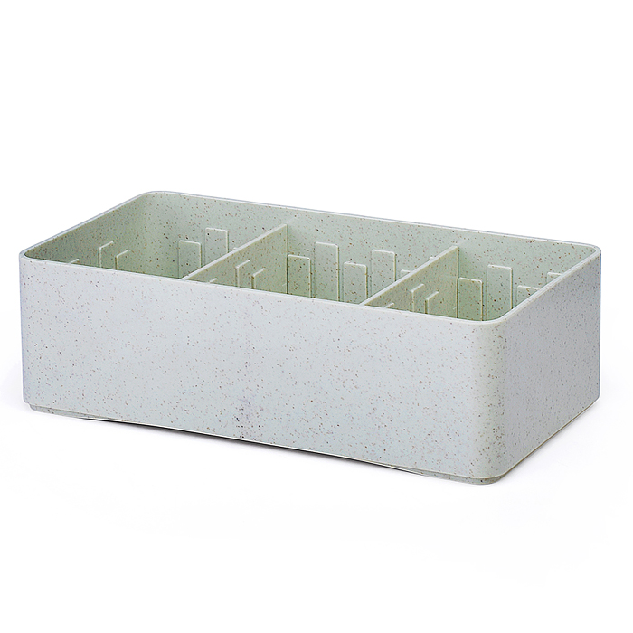 Контейнер-органайзер пластиковый "Marandi" 19,5x10x6 см, толщина 2,5 мм, волокна пшеничной Контейнер-органайзер пластиковый "Marandi" 19,5x10x6 см, толщина 2,5 мм, волокна пшеничной