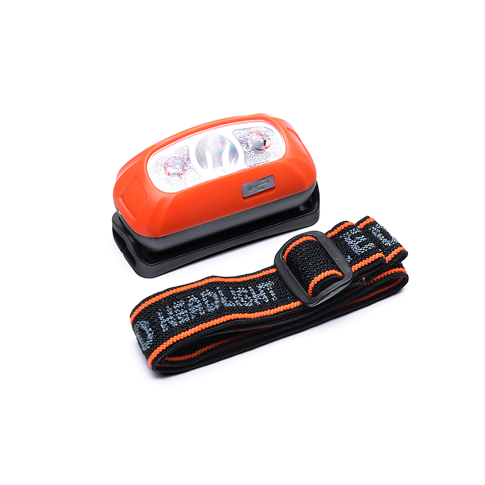 Фото к товару Фонарь налобный 00-6075 аккумуляторный, 400 мАч Фонарь налобный 00-6075 аккумуляторный, 400 мАч