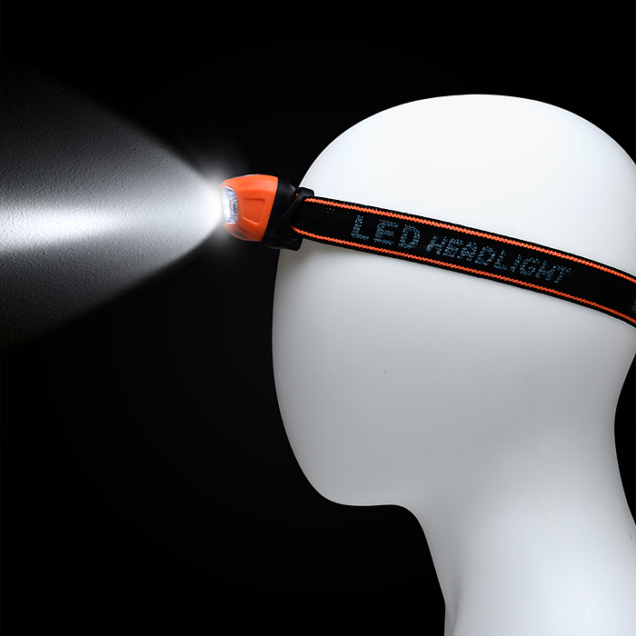 Фото к товару Фонарь налобный 00-6075 аккумуляторный, 400 мАч Фонарь налобный 00-6075 аккумуляторный, 400 мАч