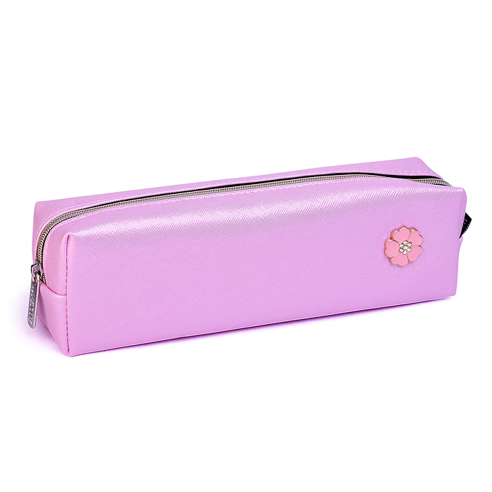 Пенал "Chic Pin" 21x6x4,5 см, прямоугольный для 30 предметов, антивандальная искусственная 