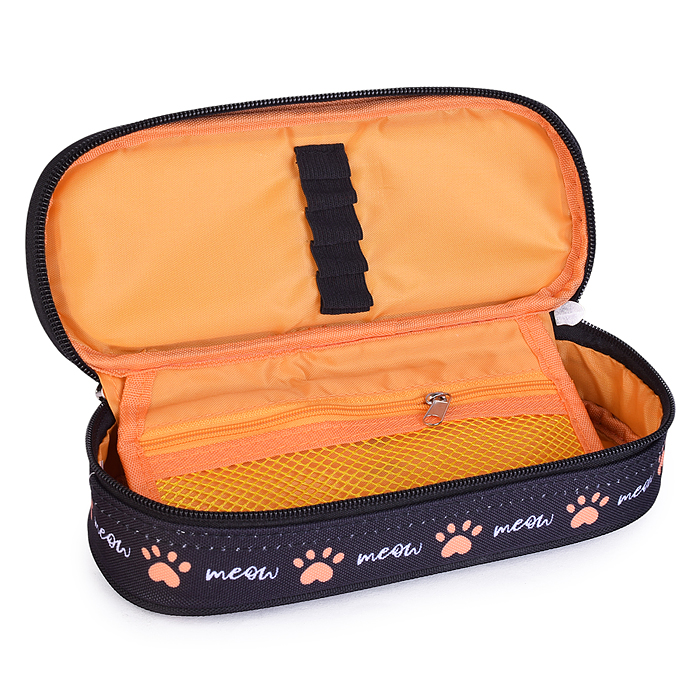 Фото к товару Пенал "I See You" 21x8x5 см, овальный для 50 предметов, с внутренним органайзером-створкой, Пенал "I See You" 21x8x5 см, овальный для 50 предметов, с внутренним органайзером-створкой,