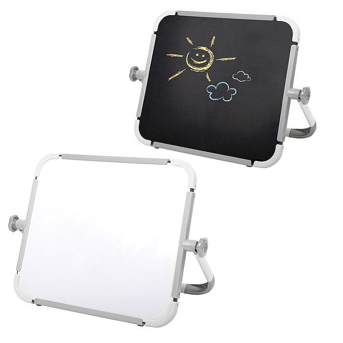 Доска знаний настольная двусторонняя (серый)