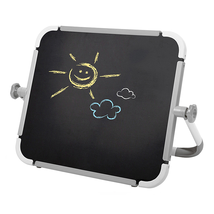 Фото к товару Доска знаний настольная двусторонняя (серый) Доска знаний настольная двусторонняя (серый)