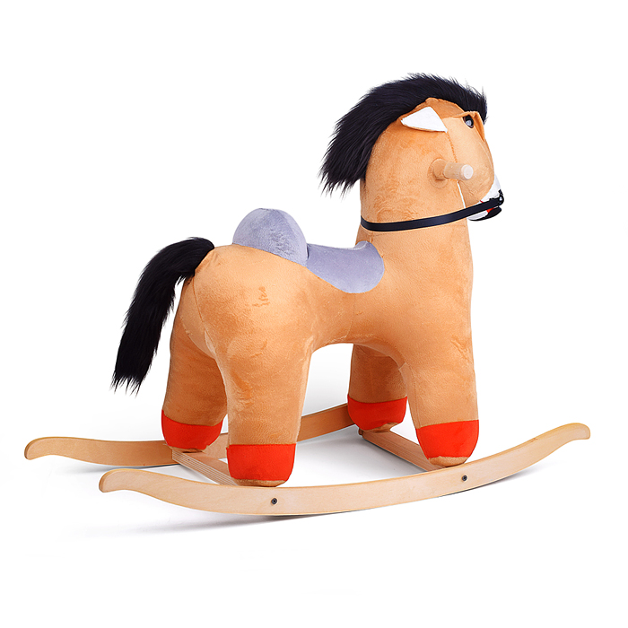 Качалка Конь Пегас плюш, музыкальная