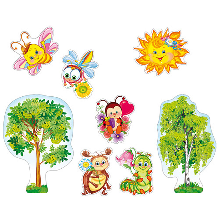 Комплект для оформления интерьера со скотчем. Счастливое детство! (6 фигурных плакатов А4 Комплект для оформления интерьера со скотчем. Счастливое детство! (6 фигурных плакатов А4