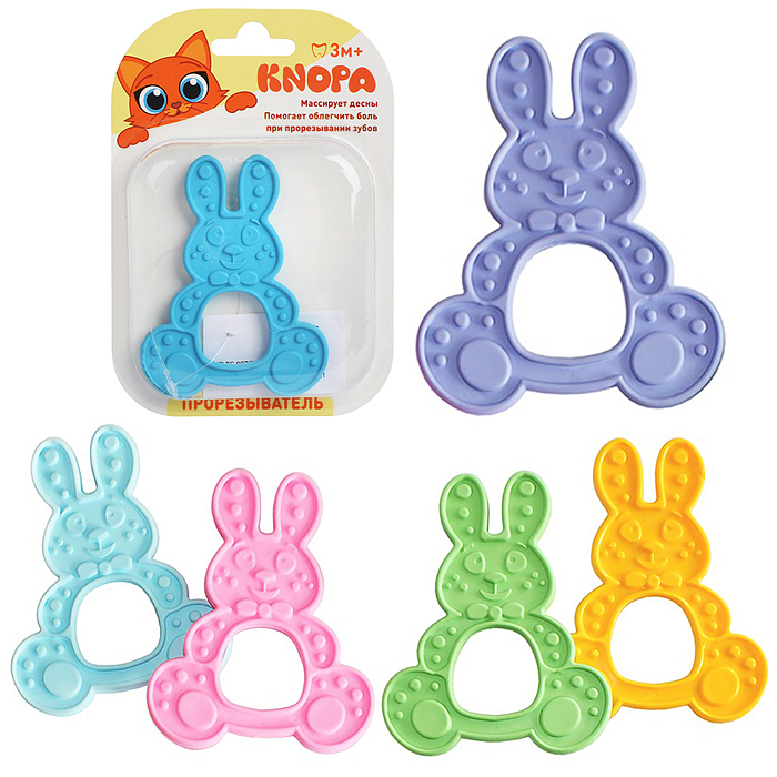 Массажер для десен (прорезыватель) "Зайка" Массажер для десен (прорезыватель) "Зайка"