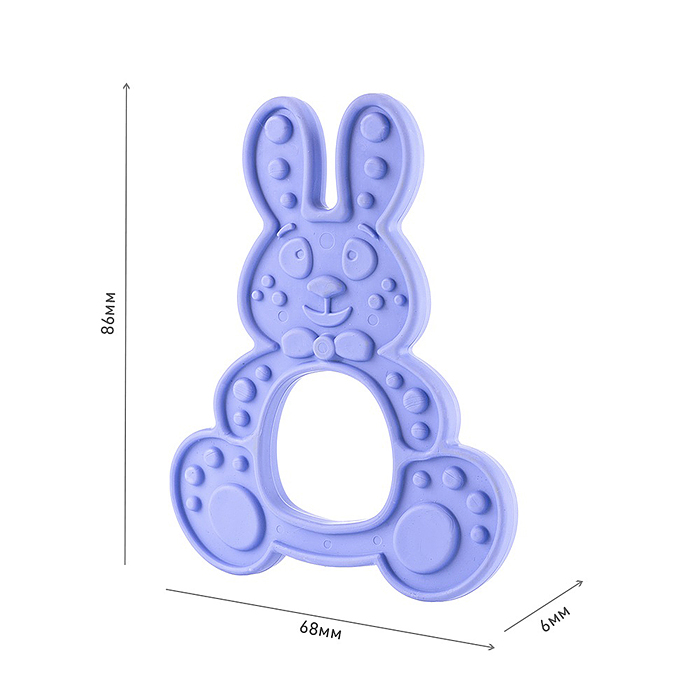 Фото к товару Массажер для десен (прорезыватель) "Зайка" Массажер для десен (прорезыватель) "Зайка"
