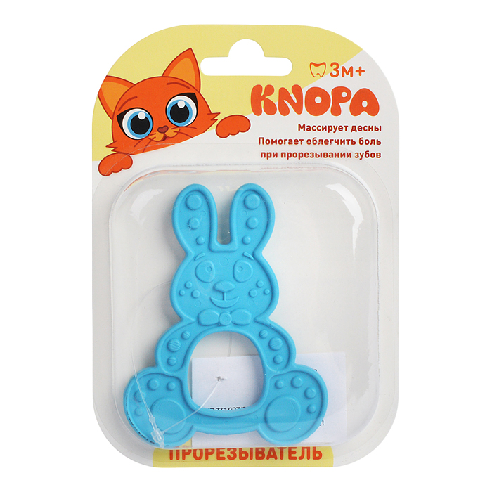 Фото к товару Массажер для десен (прорезыватель) "Зайка" Массажер для десен (прорезыватель) "Зайка"