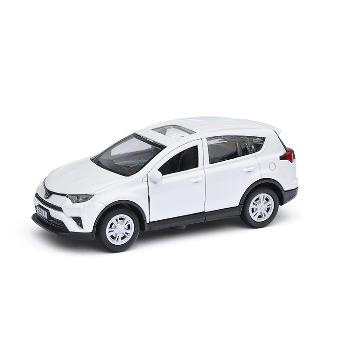 Фото к товару Машина металл Toyota Rav4 12 см, (откр. двери, багаж, белый) инерц., в коробке Машина металл Toyota Rav4 12 см, (откр. двери, багаж, белый) инерц., в коробке