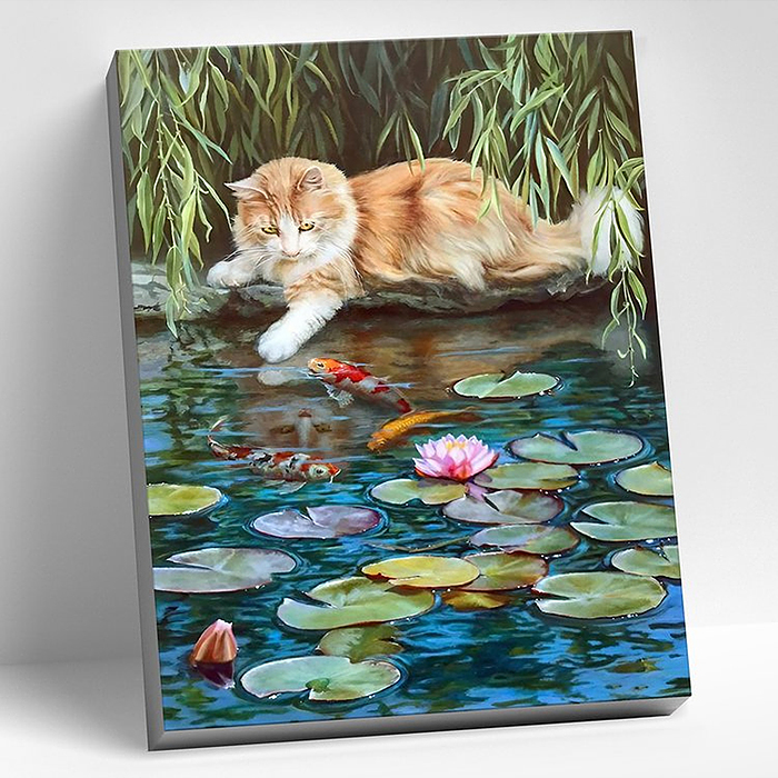 Картина по номерам 40х50 "Ловись рыбка" (29 цветов)