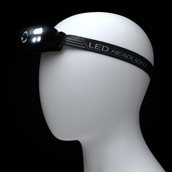 Фото к товару Фонарь налобный 00-6076 аккумуляторный, 400 мАч Фонарь налобный 00-6076 аккумуляторный, 400 мАч