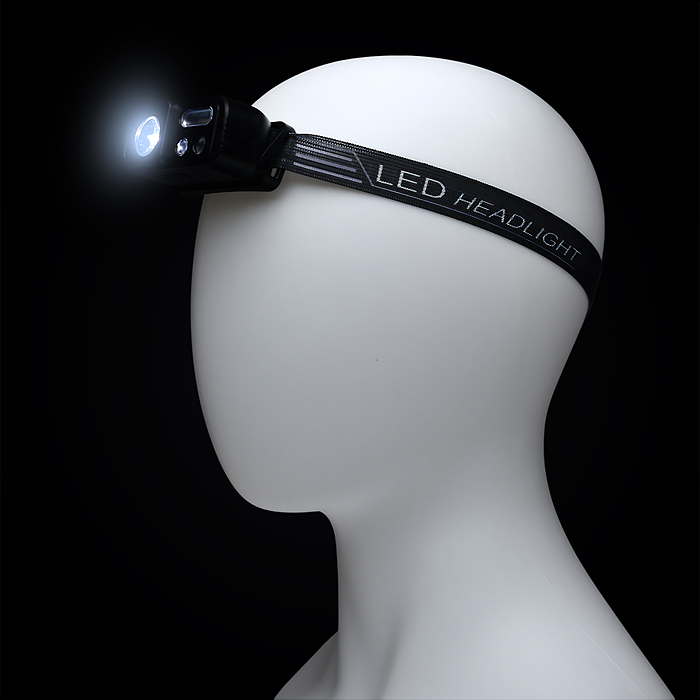 Фото к товару Фонарь налобный 00-6076 аккумуляторный, 400 мАч Фонарь налобный 00-6076 аккумуляторный, 400 мАч