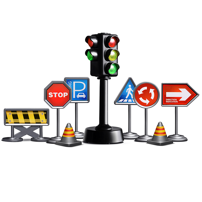 Набор дорожных знаков UT0190 "Мой друг-светофор!" в коробке