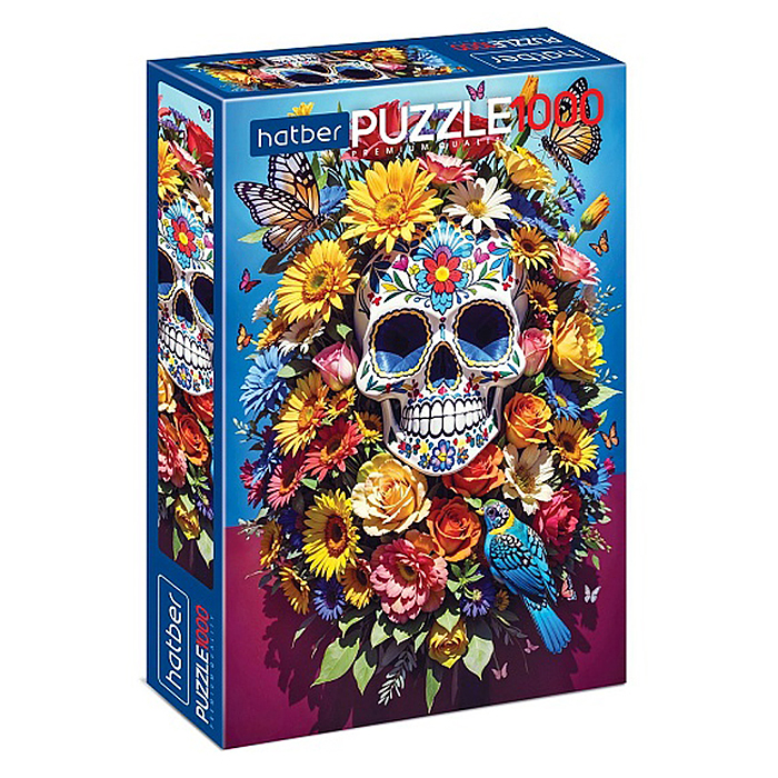 Пазлы 1000 "Цветочный череп" Пазлы 1000 "Цветочный череп"