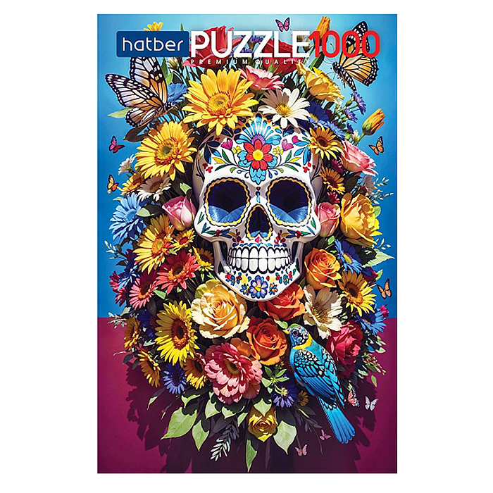 Фото к товару Пазлы 1000 "Цветочный череп" Пазлы 1000 "Цветочный череп"