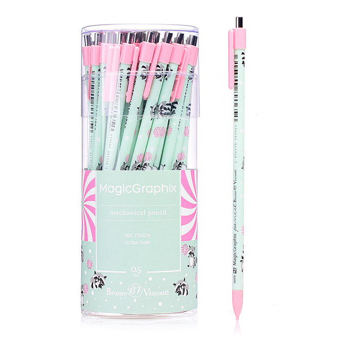 Карандаш механический "MagicGraphix. Lolipop. Енотики" 0.5мм