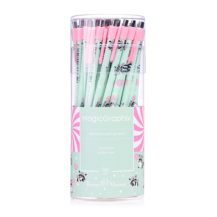 Фото к товару Карандаш механический "MagicGraphix. Lolipop. Енотики" 0.5мм Карандаш механический "MagicGraphix. Lolipop. Енотики" 0.5мм