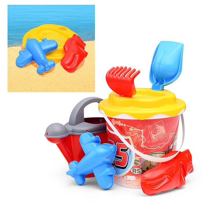 Набор Disney/Pixar «Тачки» №20: ведро с наклейкой, ситечко "Солнышко", лопатка №5, грабельки №5, фор Набор Disney/Pixar «Тачки» №20: ведро с наклейкой, ситечко "Солнышко", лопатка №5, грабельки №5, фор