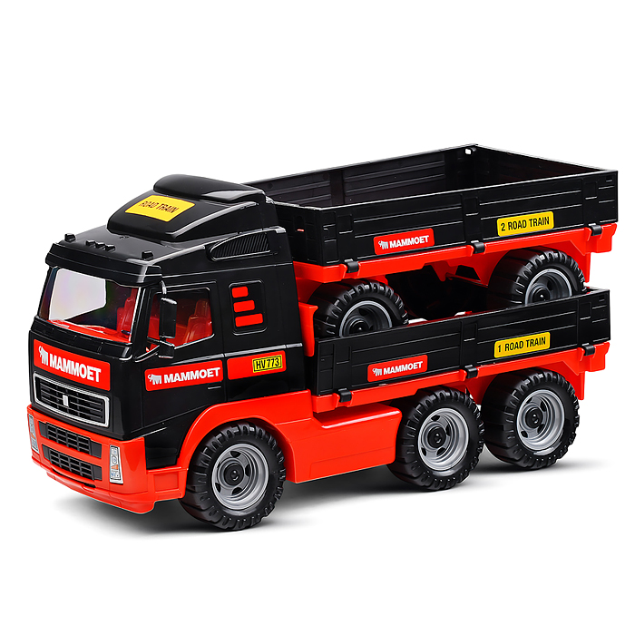 Автомобиль бортовой "MAMMOET" с прицепом (в сеточке) Автомобиль бортовой "MAMMOET" с прицепом (в сеточке)