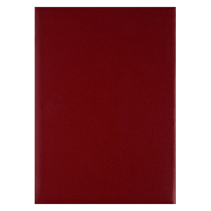 Папка адресная OfficeSpace, (без надписей), А4, бумвинил, бордовая, инд. упаковка 