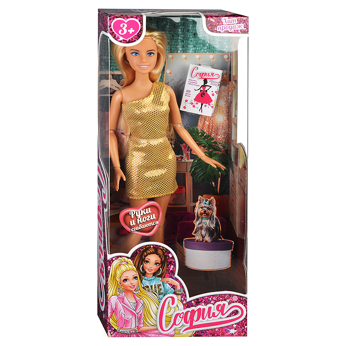 Фото к товару Кукла 29см София (руки и ноги сгиб.) в коробке Кукла 29см София (руки и ноги сгиб.) в коробке