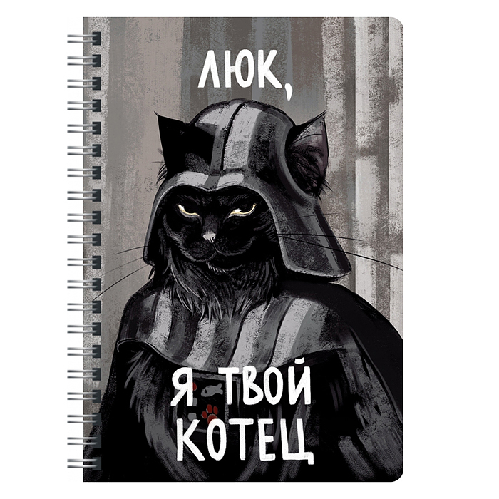 Тетрадь 100л. "Котец" клетка, евроспираль, А4