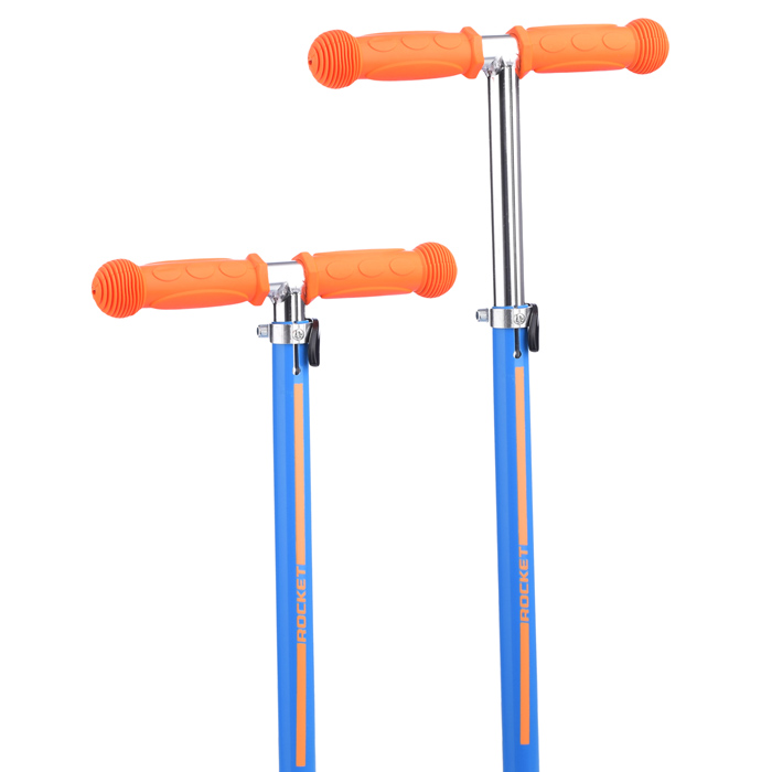 Фото к товару Самокат трёхколёсный ROCKET колёса PU, цвет оранжево-синий Самокат трёхколёсный ROCKET колёса PU, цвет оранжево-синий