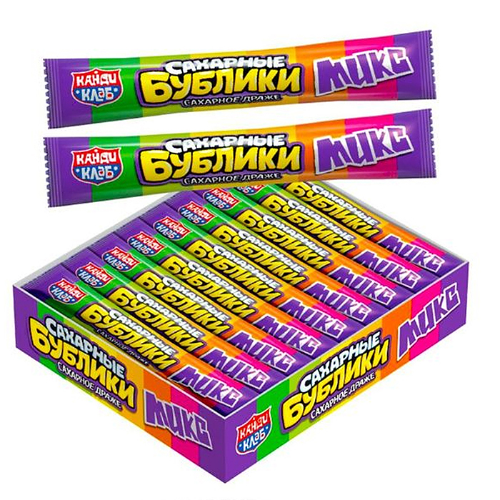 Сахарное драже "Сахарные Бублики" Микс 23гр (20шт) Сахарное драже "Сахарные Бублики" Микс 23гр (20шт)