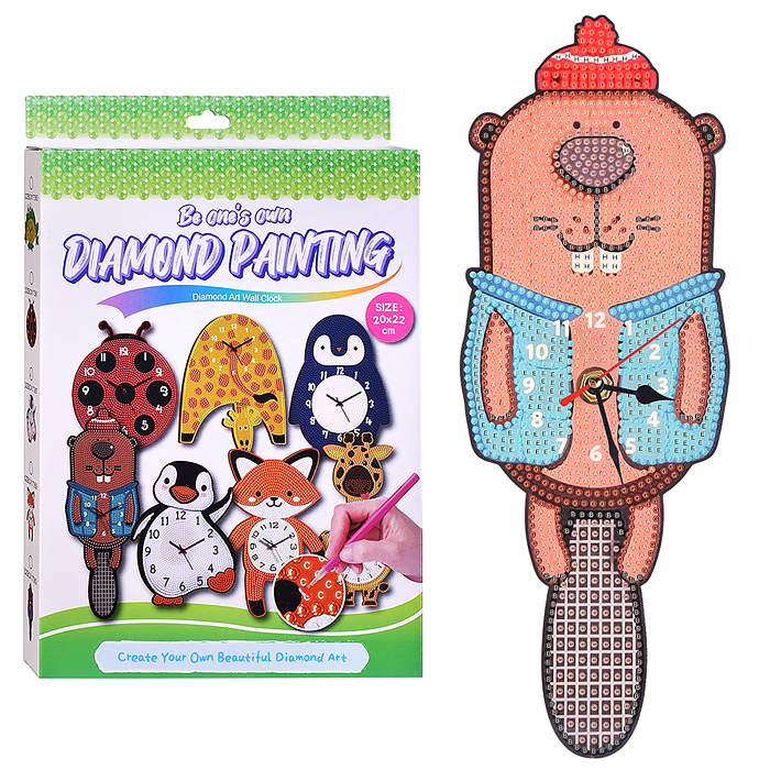 Набор творческая мастерская 00-6771 Часы "Бобёр" 20*22 см.